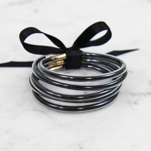 Glitter Jelly Tube Bangles