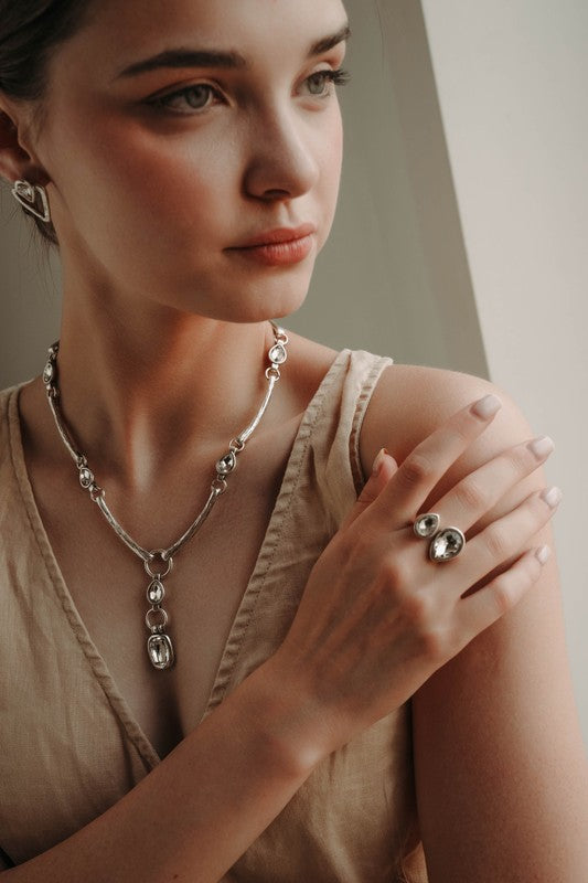 Swarovski crystals ring