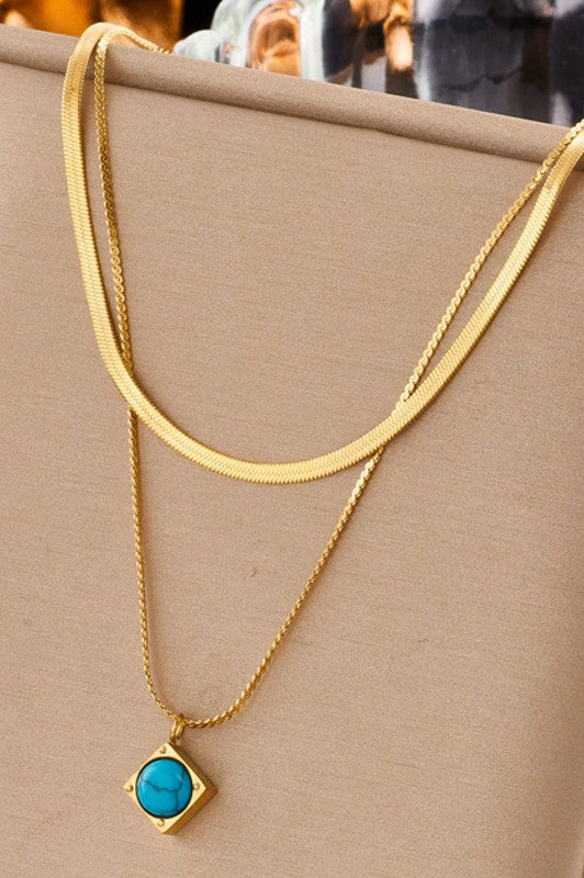 18k Gold Non-tarnish Stainless Steel Necklace