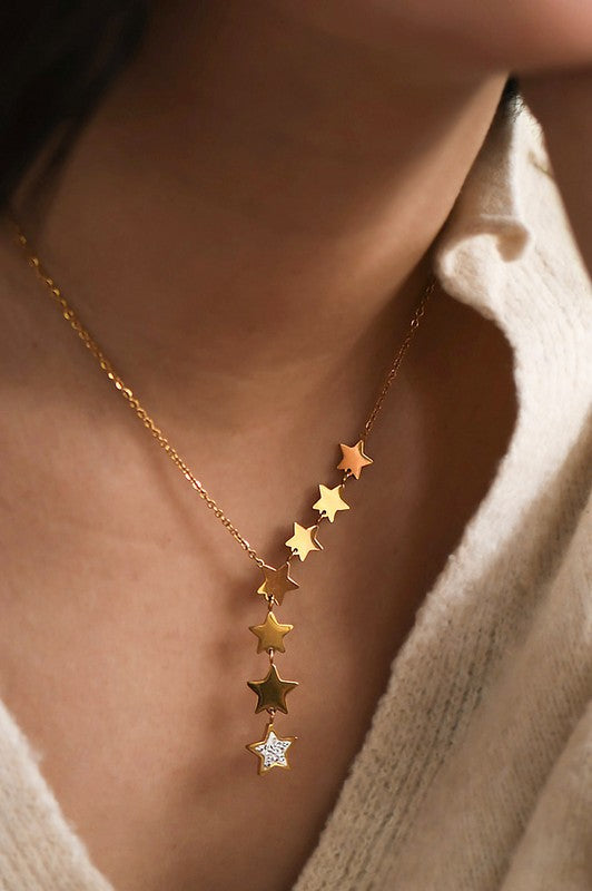 18k Gold Non-tarnish Stainless Steel Necklace
