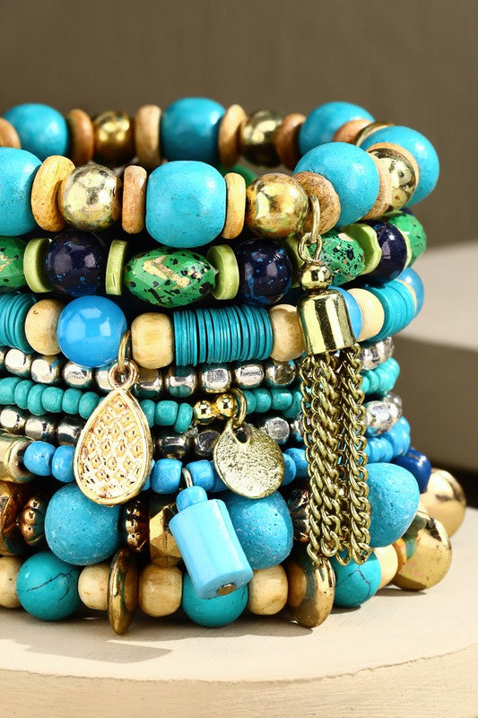 Mixed Bead Stretch Bracelet