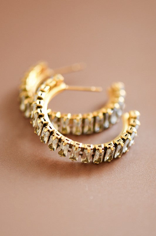 18k Waterproof Non-tarnish Stainless Steel Hoops