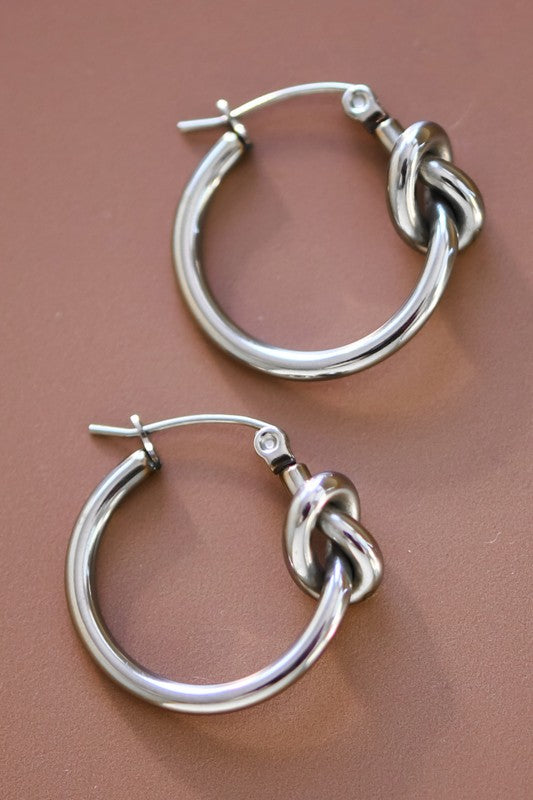 Non-tarnish Stainless Steel Hoop Earrings