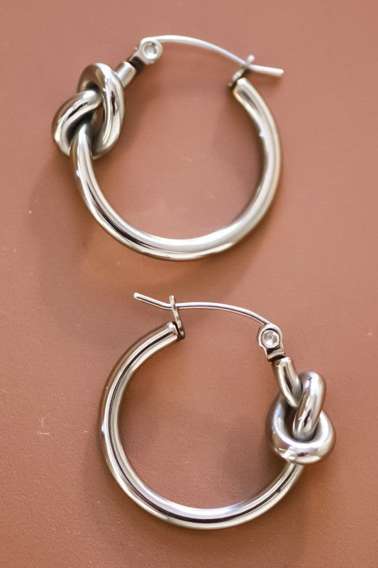 Non-tarnish Stainless Steel Hoop Earrings