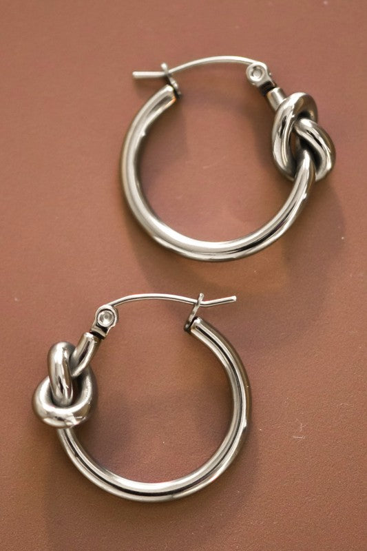 Non-tarnish Stainless Steel Hoop Earrings
