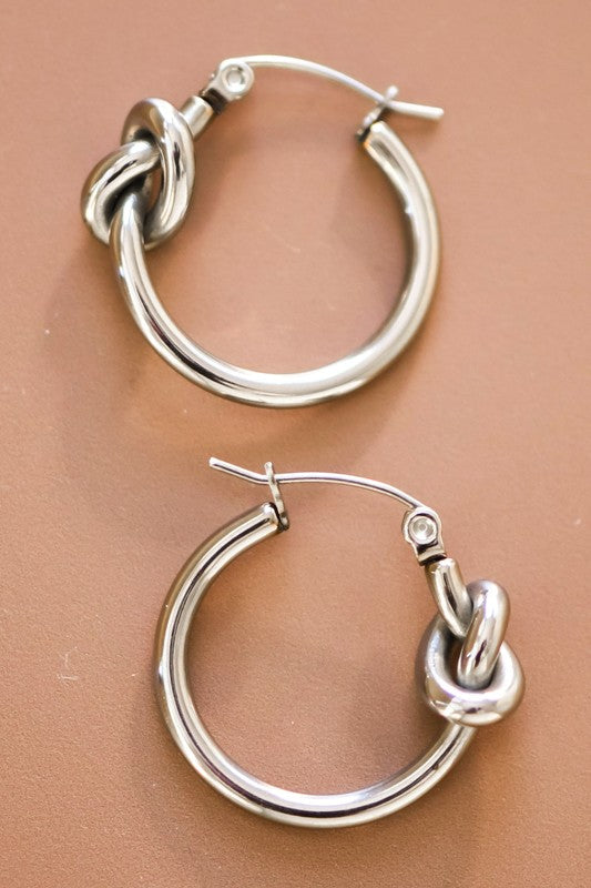Non-tarnish Stainless Steel Hoop Earrings