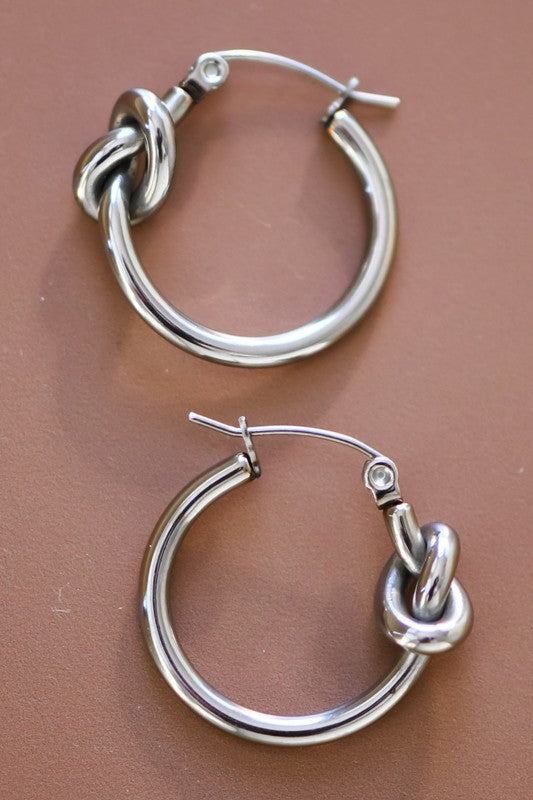 Non-tarnish Stainless Steel Hoop Earrings