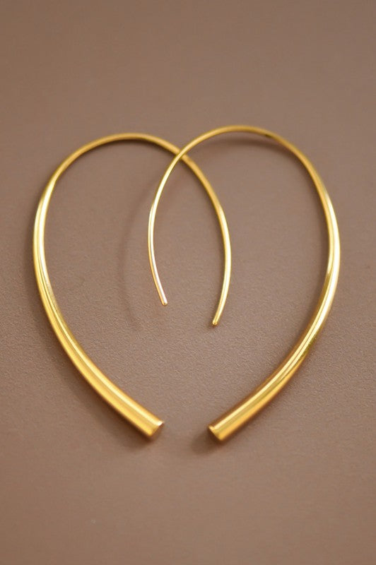 18k Waterproof Non-tarnish Stainless Steel Hoops