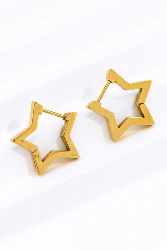 Star Waterproof Non-tarnish Stainless Steel Hoops