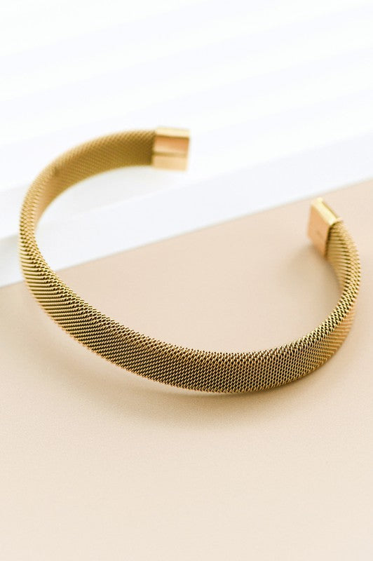 18k Waterproof Non-tarnish Stainless Steel Cuff