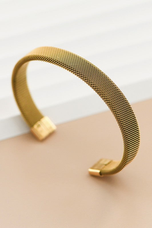 18k Waterproof Non-tarnish Stainless Steel Cuff