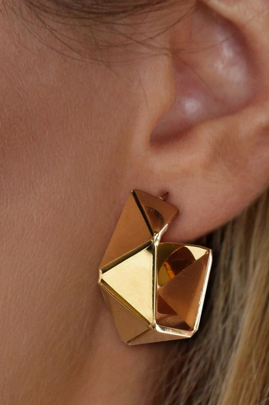 18k Waterproof Non-tarnish Stainless Steel Hoops