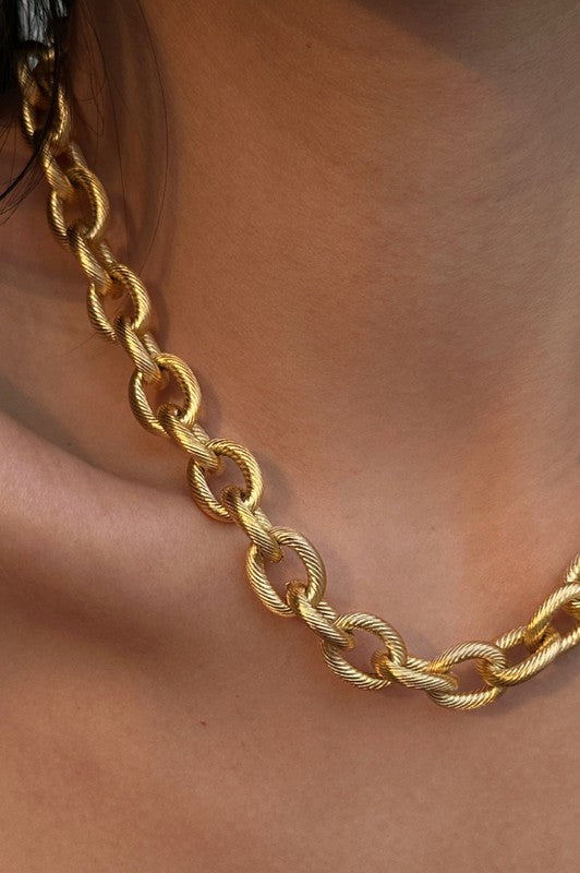 18k Non-tarnish Stainless Steel Chain Necklace