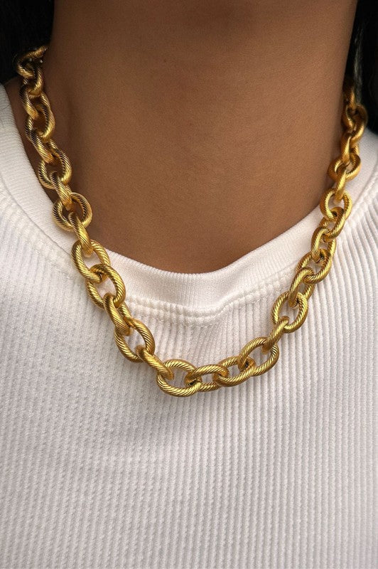 18k Non-tarnish Stainless Steel Chain Necklace