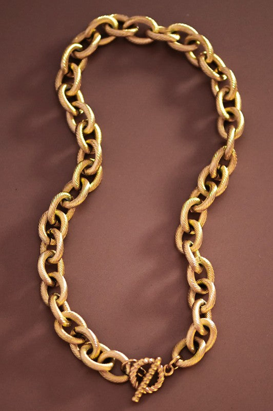 18k Non-tarnish Stainless Steel Chain Necklace