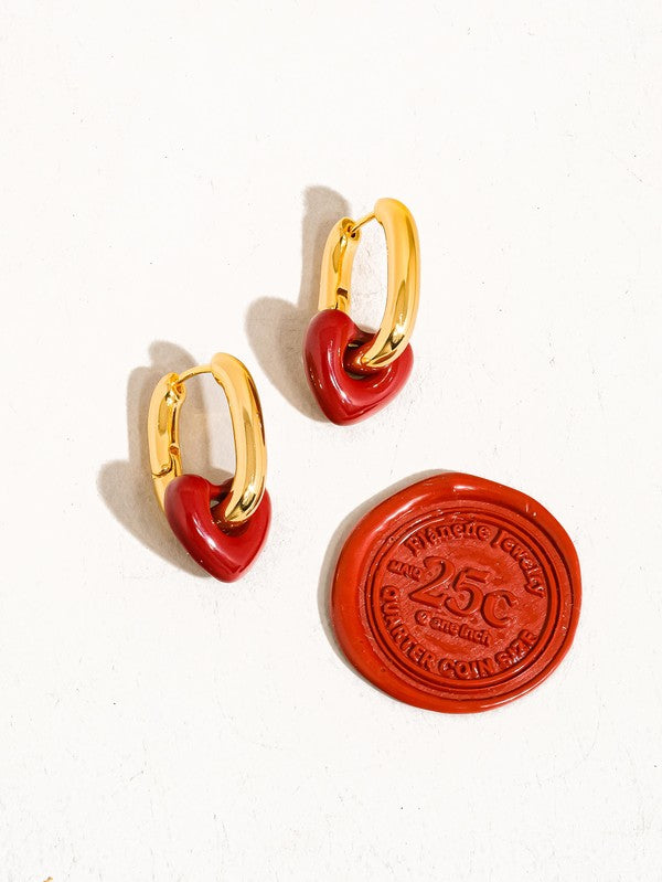 Heart And Pearl Earring