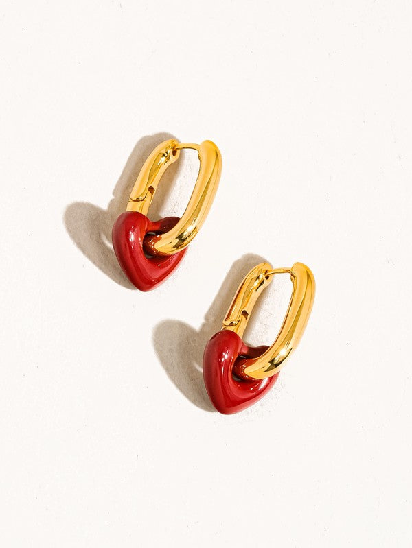 Heart And Pearl Earring