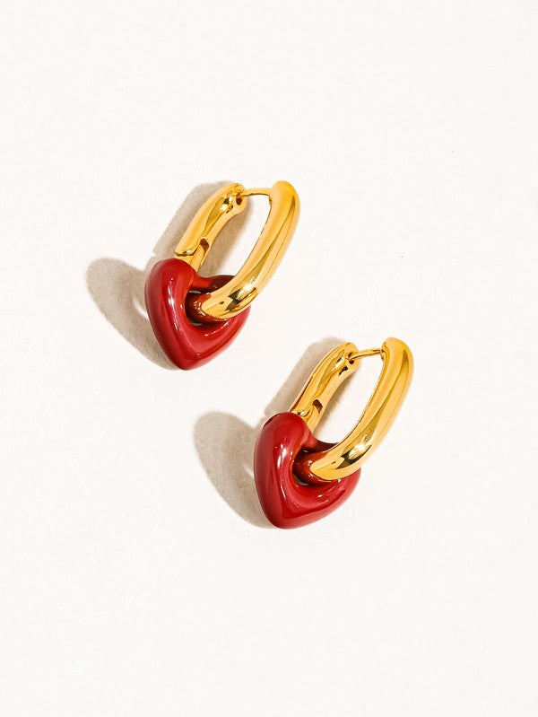 Heart And Pearl Earring