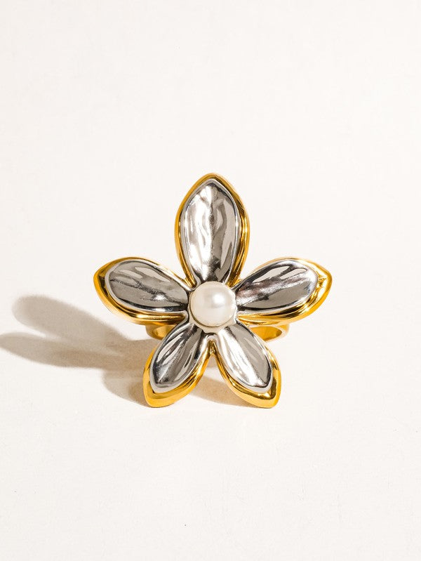 Pearl Flower Ring