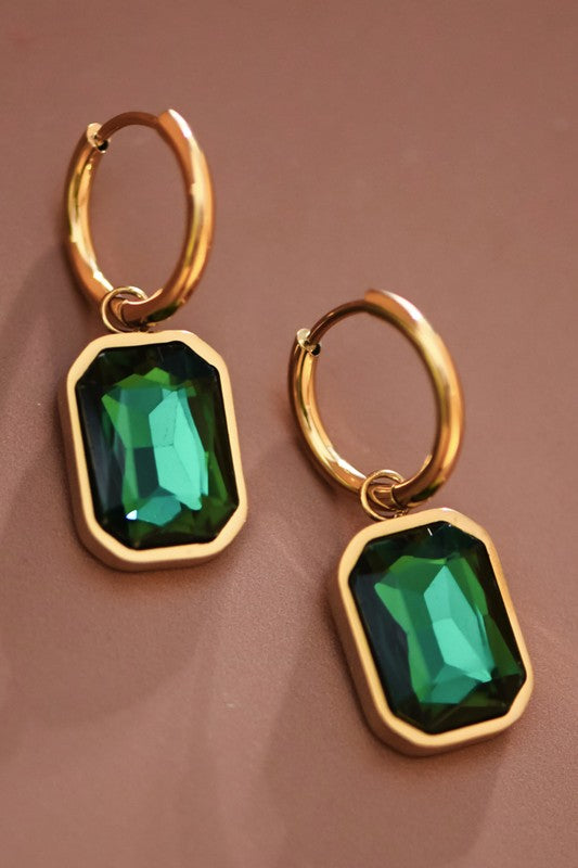 18k Waterproof Stainless Steel Drop Earrings