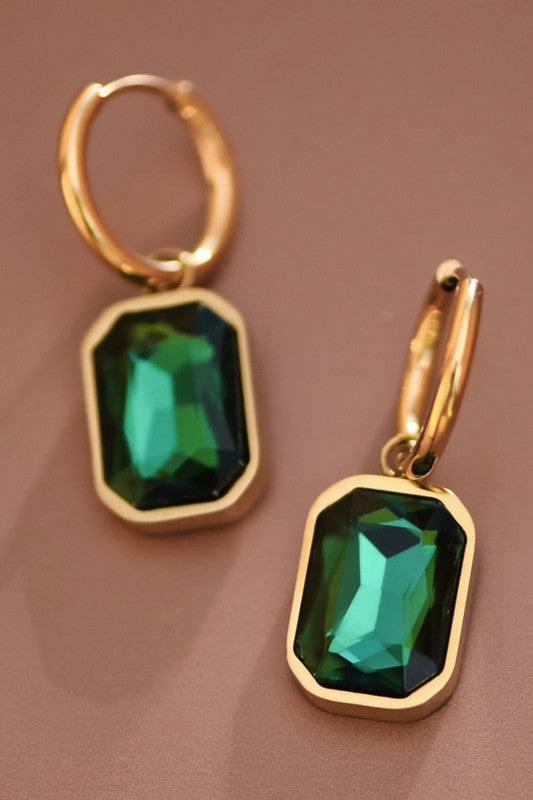 18k Waterproof Stainless Steel Drop Earrings