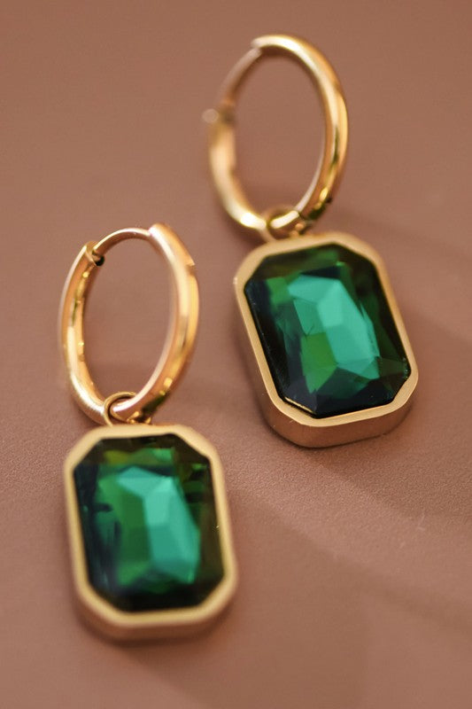 18k Waterproof Stainless Steel Drop Earrings