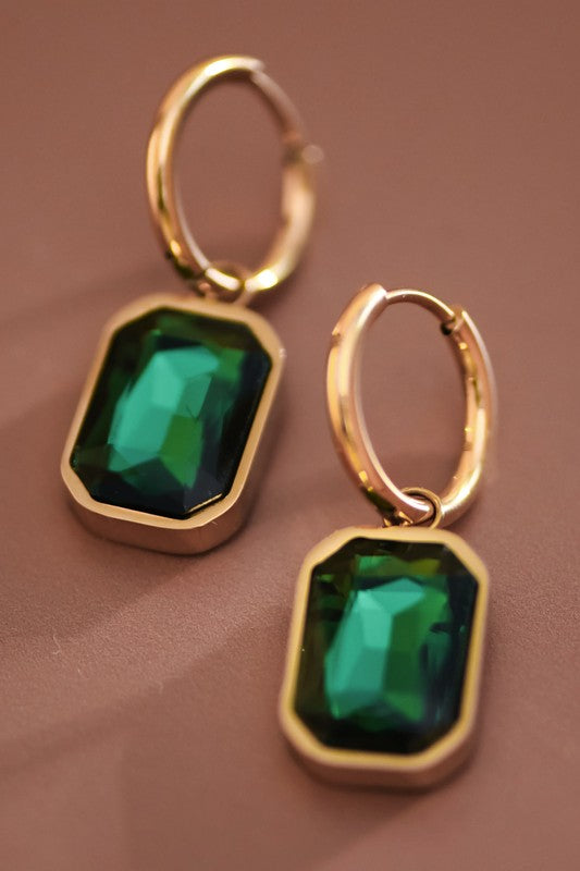 18k Waterproof Stainless Steel Drop Earrings