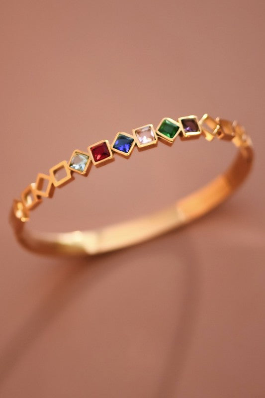 18k Waterproof Non-tarnish Stainless Steel Bangle
