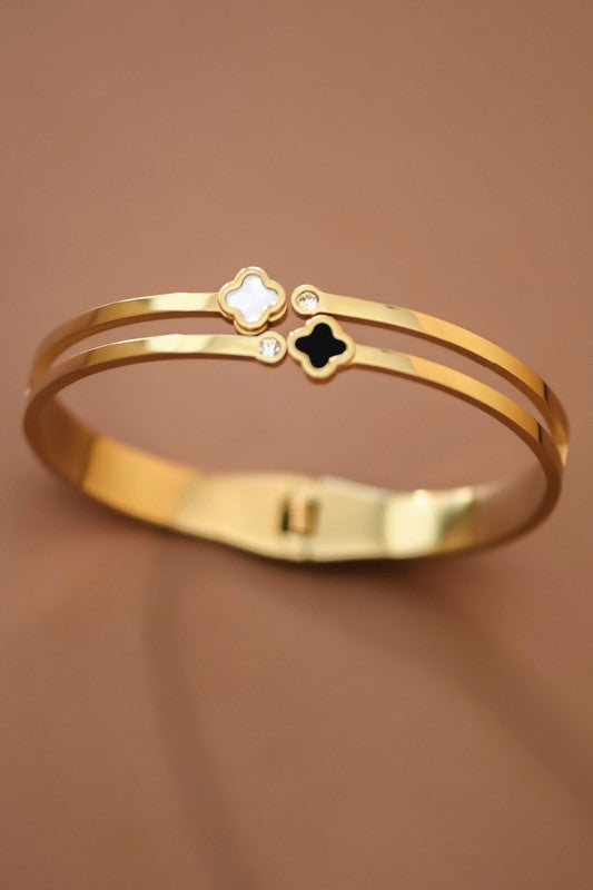 Clover Bangle Bracelet