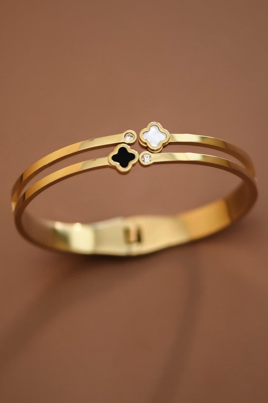 Clover Bangle Bracelet