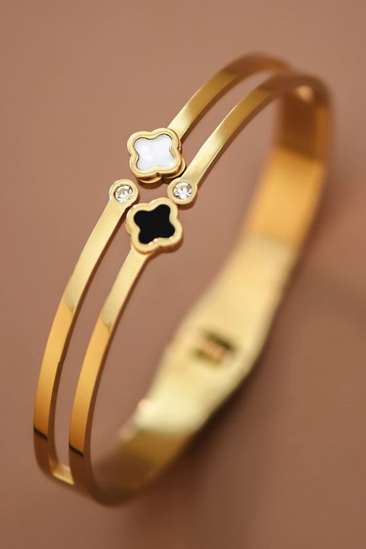 Clover Bangle Bracelet