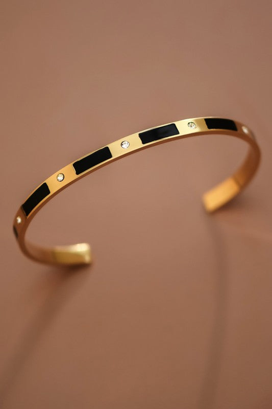 18k Waterproof Non-tarnish Stainless Steel Bangle