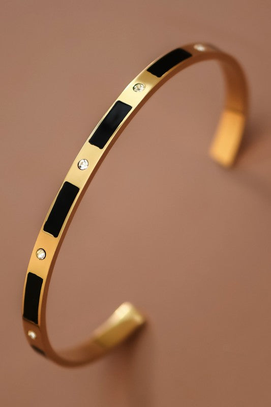 18k Waterproof Non-tarnish Stainless Steel Bangle