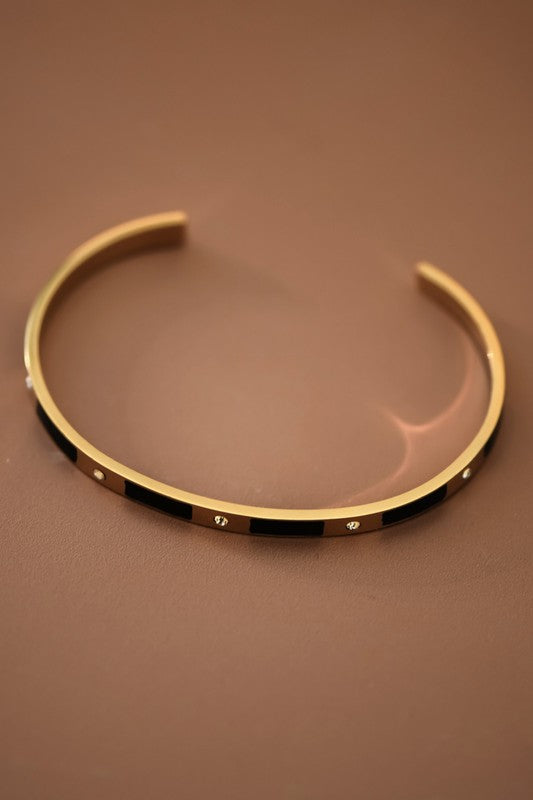 18k Waterproof Non-tarnish Stainless Steel Bangle