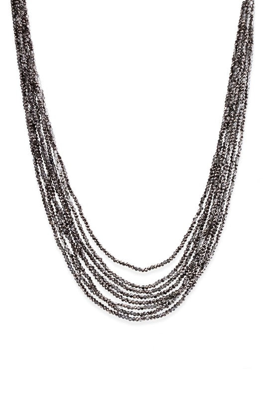 Strand Beaded Crystal Necklace
