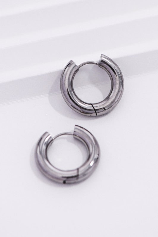 Non-tarnish Stainless Steel Hoop Earrings