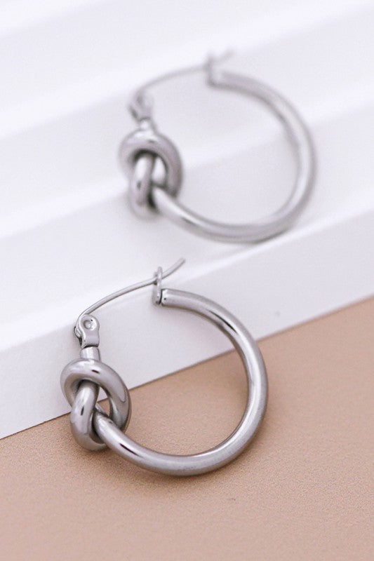 Non-tarnish Stainless Steel Hoop Earrings