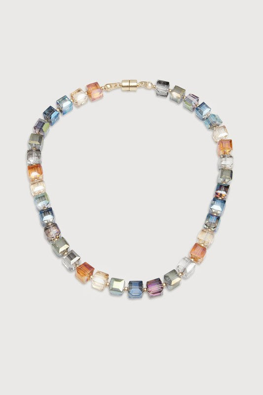 Bead And Stone Statement Necklace