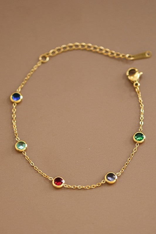 18k Non-tarnish Stainless Steel Chain Bracelet
