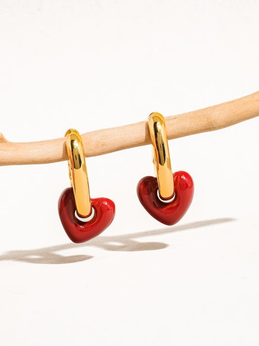 Heart And Pearl Earring