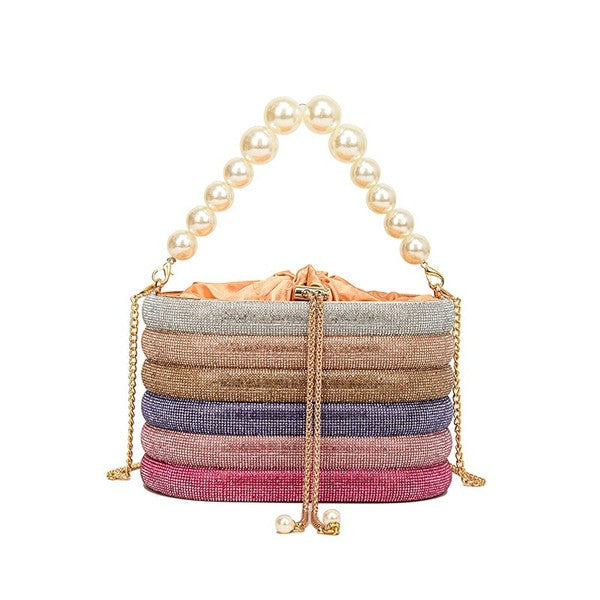 Diamonds Basket Evening Clutch Bag