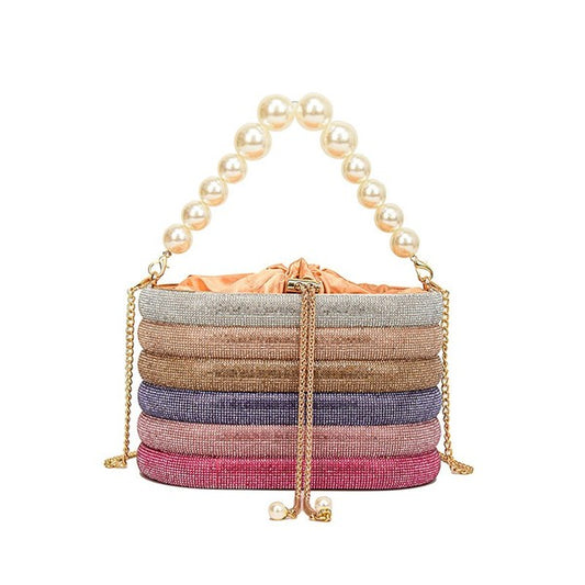Diamonds Basket Evening Clutch Bag