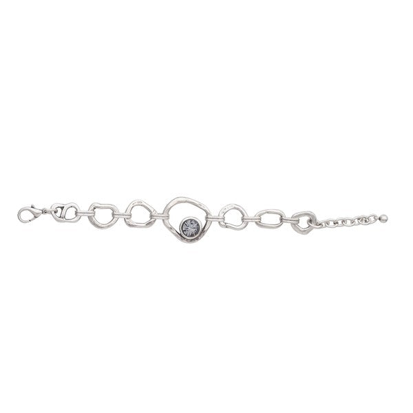 Handcrafted bracelet with shimmering Swarovski crystal