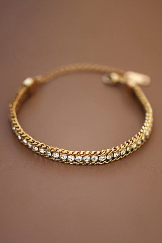 18k Non-tarnish Stainless Steel Chain Bracelet