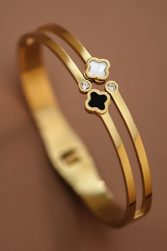 Clover Bangle Bracelet