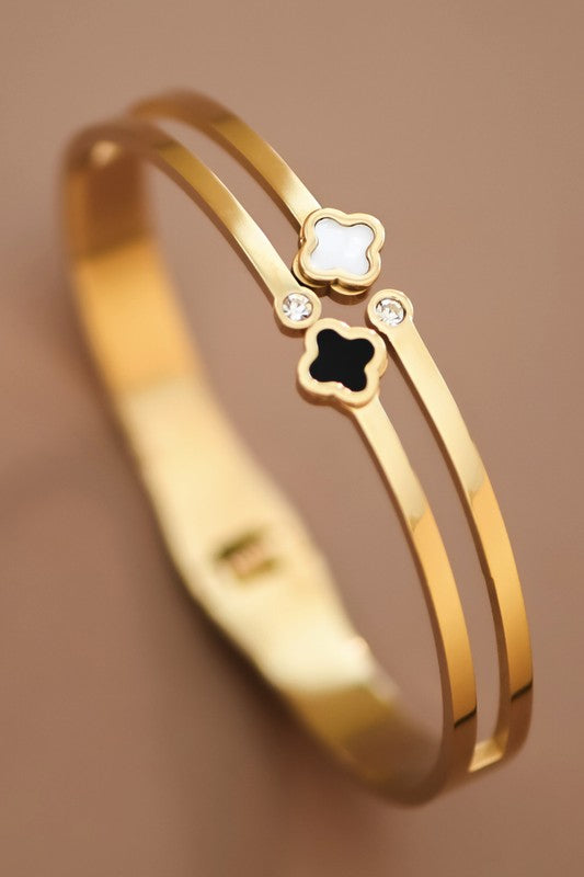 Clover Bangle Bracelet