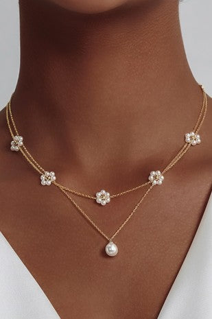 18k Non-tarnish Stainless Steel Chain Necklace Set