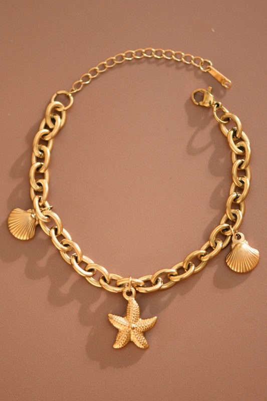 18k Non-tarnish Stainless Steel Chain Bracelet