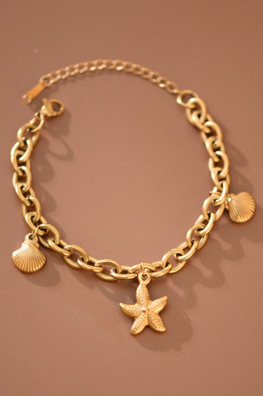 18k Non-tarnish Stainless Steel Chain Bracelet